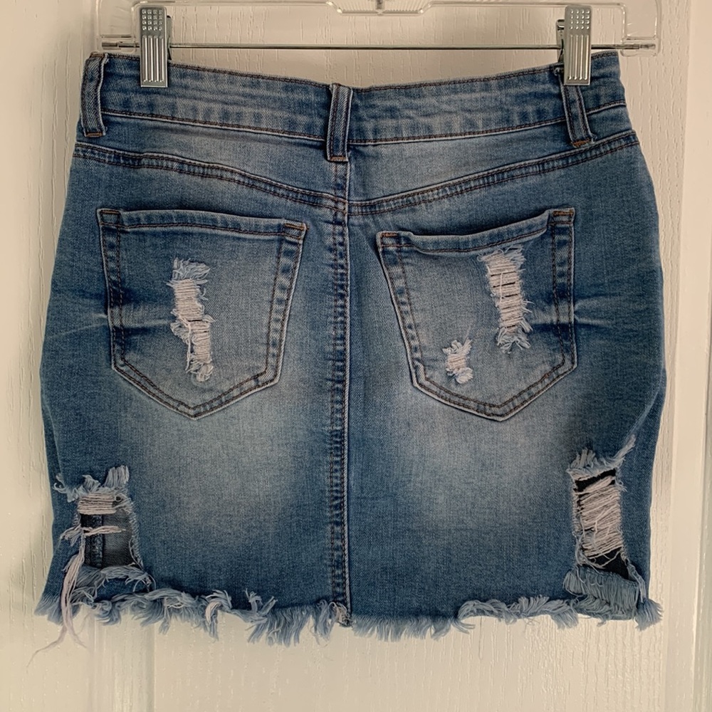 Distressed Skirt - Picture 2 of 4